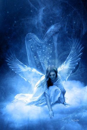 angel and lyre